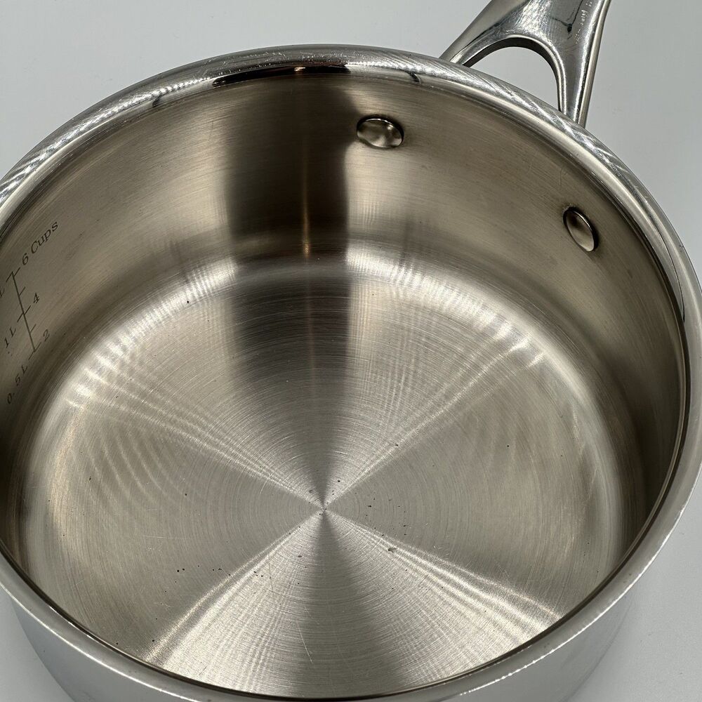 Cuisinart 3 QT Saute Pan Stainless Steel #7719-18PP Induction Ready With Lid - Picture 4 of 8